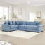 Canapé modulaire surdimensionné surdimensionné en nuage, canapé-lit modulaire convertible avec accoudoirs très larges, 13 coussins décoratifs en velours côtelé de qualité supérieure, conception ergonomique, assemblage facile, pour les salons-1685900667