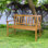 Banc de jardin en bois Cahangir