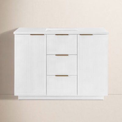 Aderyn 48" Pine Single Bathroom Vanity