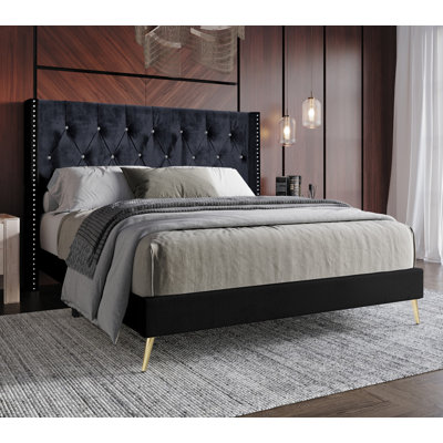 Sanders Upholstered Low Profile Standard Bed