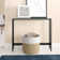 Lathem Glass Top Console Table