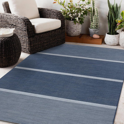 Marsily Striped Indoor / Outdoor Area Rug