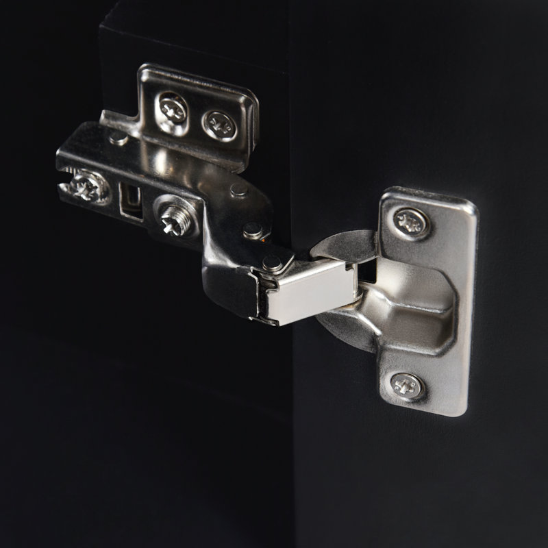 Ensemble de meuble-lavabo avec lavabo en céramique, structure en bois massif et rangement à fermeture en douceur