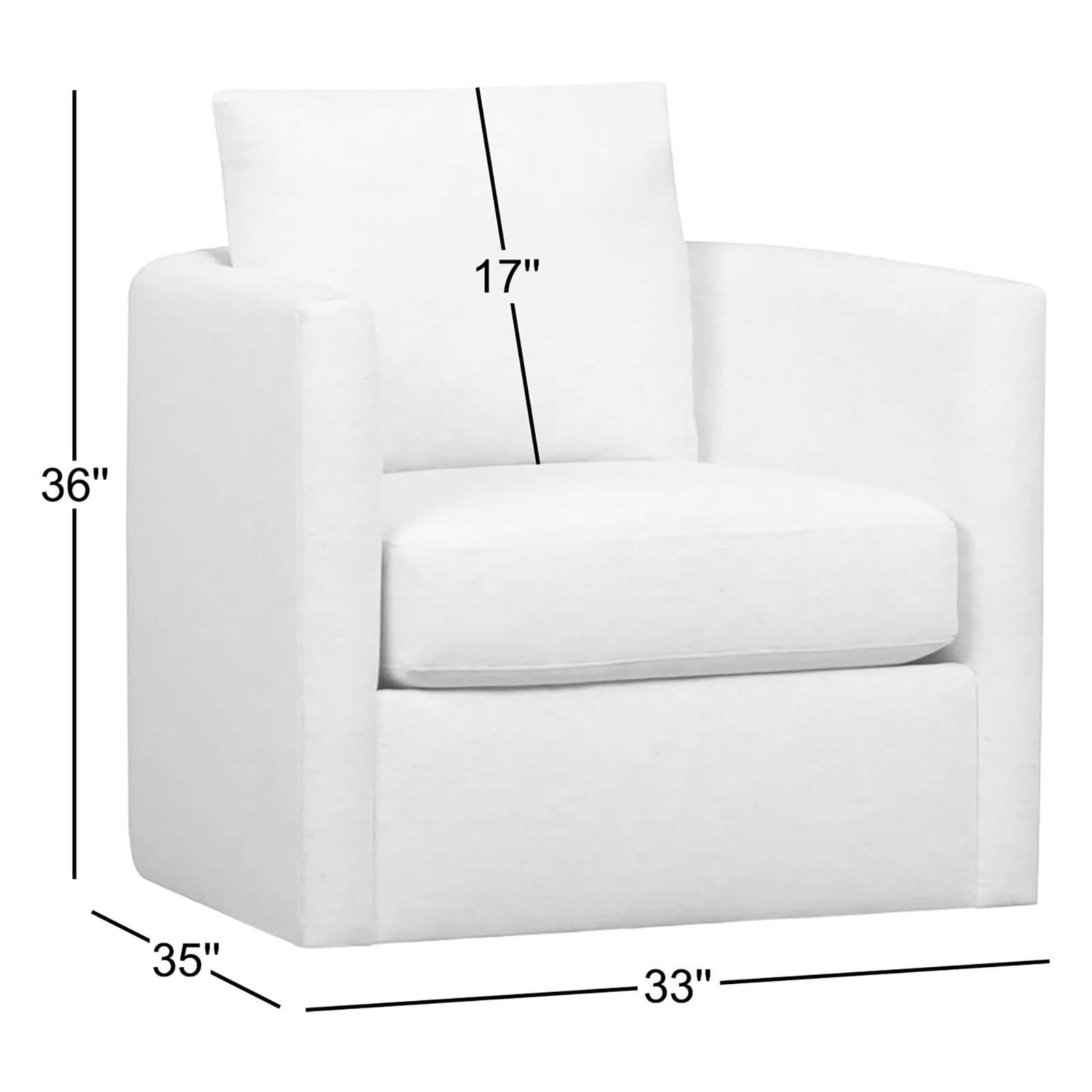 Carmella Upholstered Swivel Barrel Chair, Nave Bark Performance Distressed Velvet
