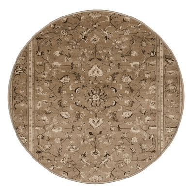 Machine Washable Persian Brown Area Rug