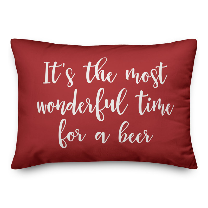  c'est le moment le plus merveilleux pour un coussin lombaire à bière, Rouge