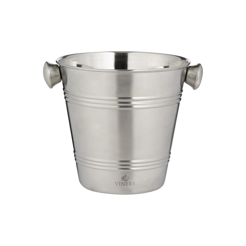 Barware Ice Bucket Single Wall 1L, Silver