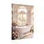 Romantiques bains, architecture florale et classique, reproduction d'art sur toile tendue sur toile, ensemble de 1-855581036