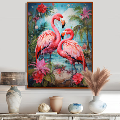Flamant des Terres tropicales - Flamant rose, reproductions encadrées