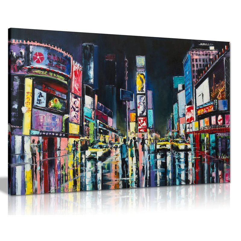 New York Times Square - Wrapped Canvas Painting, 20cm H x 31cm W