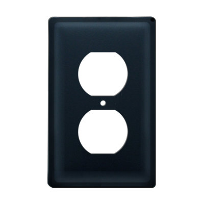 Plain 2-Gang Duplex Outlet Wall Plate