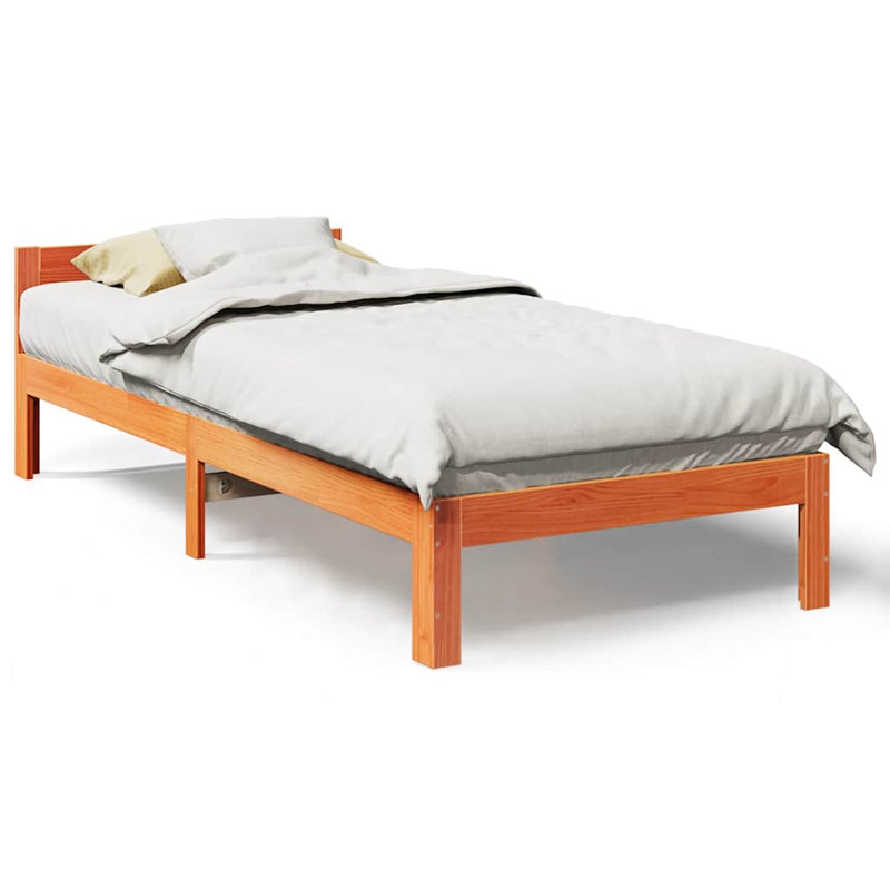Ellijay Bed Frame, 80cm W x 200cm L, Wax brown