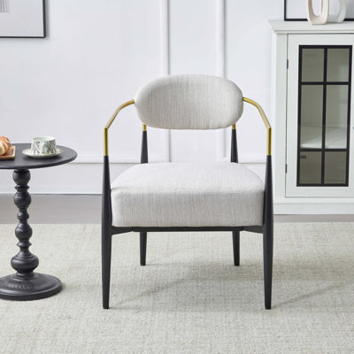 Fauteuil d'appoint rembourré Mid-Century