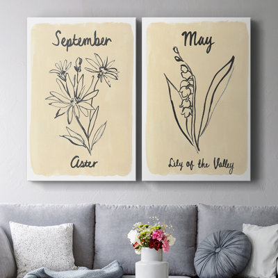 Birth Month IX-Premium Gallery Wrapped Canvas -Ready to Hang