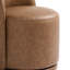 PU Leather Barrel Swivel Armless Dining Chair-209546218