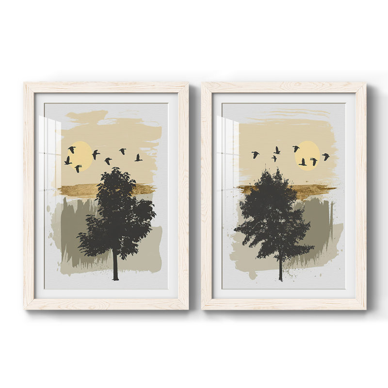 «Leaving Home», reproduction encadrée de qualité supérieure - prête à être accrochée, Blanc, H 27,5 po x l 75 po x P 1,5 po
