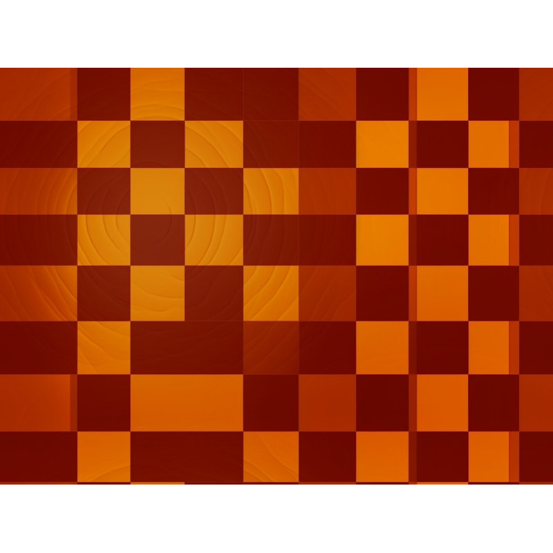 Machine Printed Comforter, Orange/Red Checkered, Queen Comforter