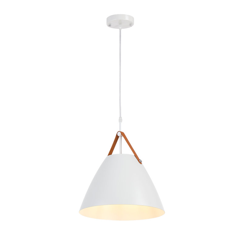 Luminaire suspendu moderne 1 lumière, Blanc
