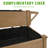 Behn 2-tier Wooden Elevated Planter With Storage Shelf, Slide Table