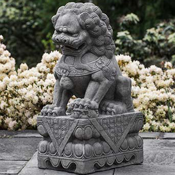 Dog Chinese Foo Dog Garden Statue