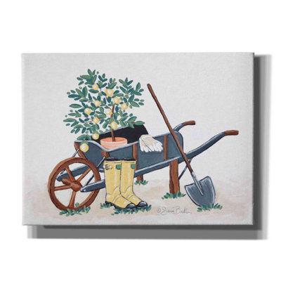 «Garden Time & Sunshine II» par Sara Baker, toile, art mural