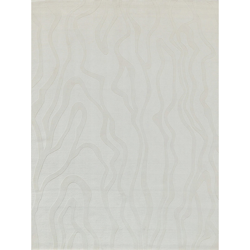 Tempo Hand Woven Wool Abstract Area Rug, Rectangle 6' x 14'