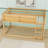 Wood Floor Bunk Bed With Ladder-236941063
