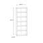 Bibeau 226.4cm H x 84.5cm W Standard Bookcase