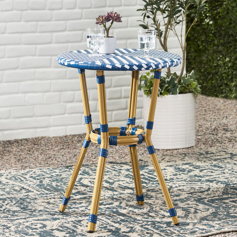 Champ de bistro extérieur polyvalent - Désert attrayant blanc et bleu + avec