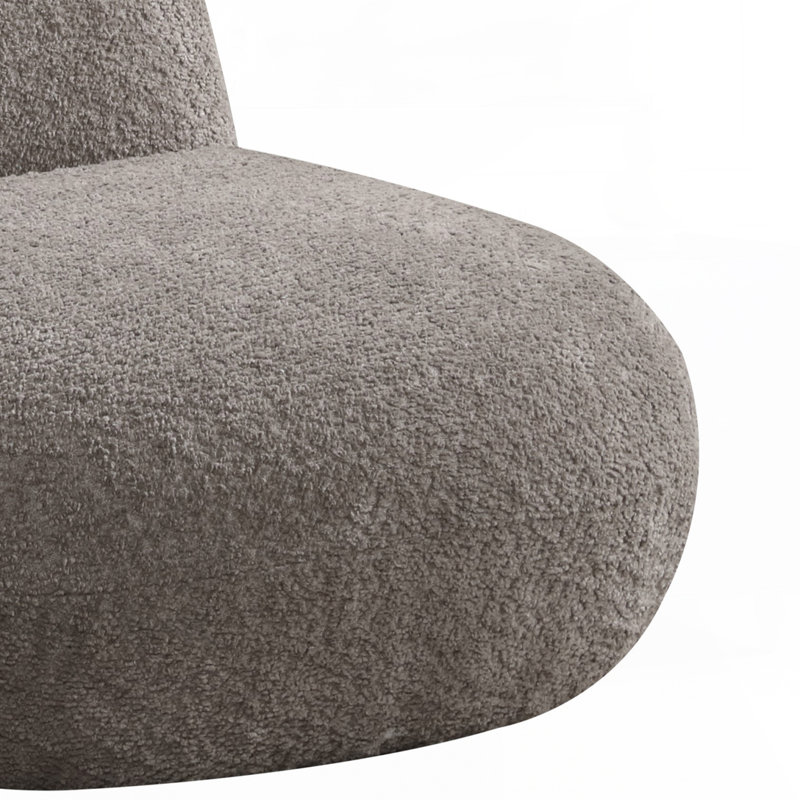 21.5"W Chenille Chair, Brown Chenille