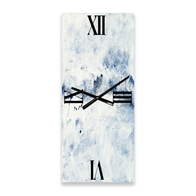 Horloge murale bleue Wipe Out, Grand