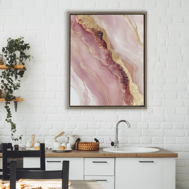 Cadre flottant Celestial Cross Section, design par Svetlana Aleynikova, H 31 po x l 25 po, Cadre flottant orme Montalcino