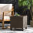 Accent Table, & Iron Formed, 18" W X D H, Brown, No Assembly Required Built,-620732072