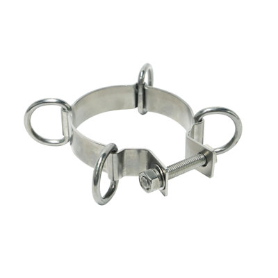 Oliver Royal Shade Adjustable Stainless Steel D-Ring Clamp Accessories For Shade Sails Pole
