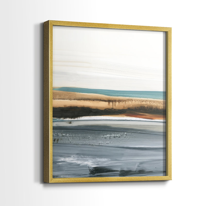 «Sienna Dunes I», reproduction encadrée de qualité supérieure - prête à être accrochée - aucun clou requis - aucun clou requis