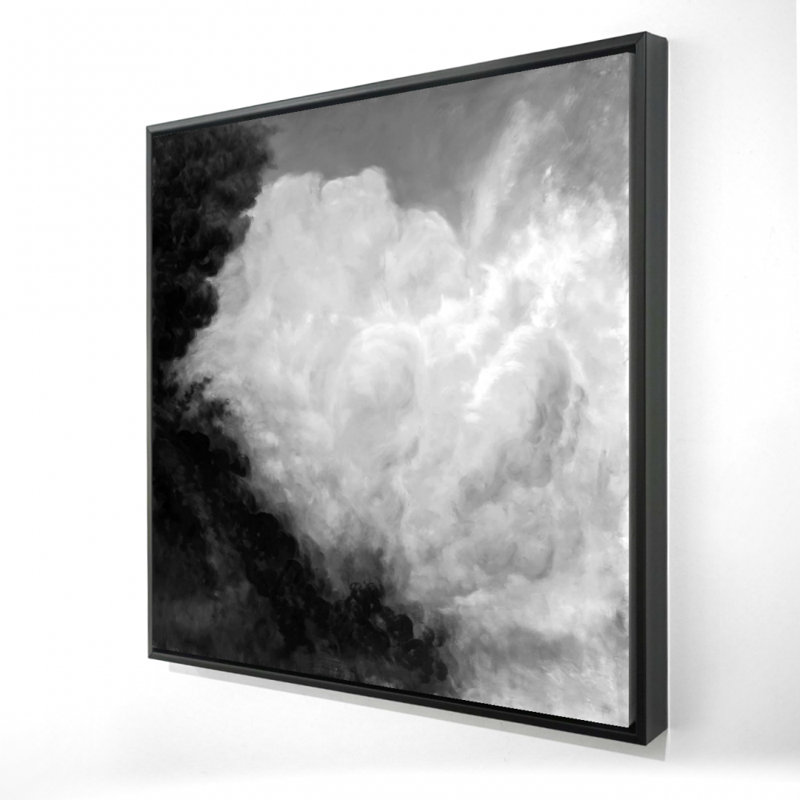 Art sur toile encadré noir foncé, H 37,25 po x l 37,25 po