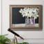 «White Flowers In Fuchsia I», peinture sur toile encadrée-2065514118