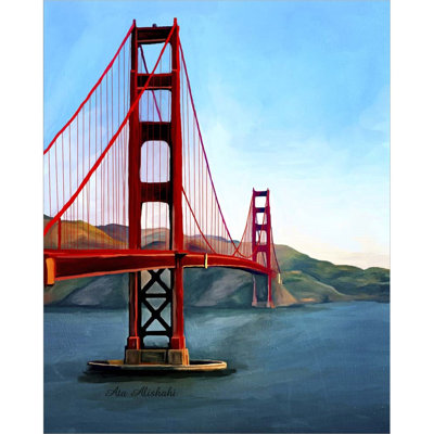 «Golden Gate Bridge» par Ata Alishahi, art mural sur toile