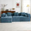 Canapé modulaire de 101,2 po avec canapé à compression complète et canapé modulaire à assise profonde et deux poches latérales-651058559