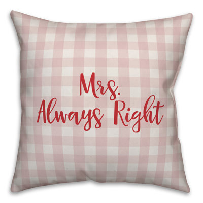  Coussin Mme. Always Right