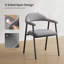 Upholstered Foam Padding Armchair in Grey-907124905