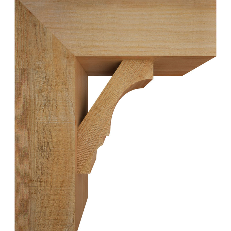 Balboa Block Offset Brace Bracket, 24 x 20, 8"W Douglas Fir (Rough Sawn)
