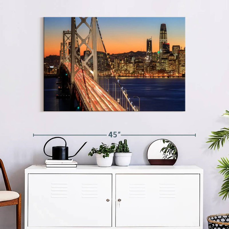 Lilie San Francisco By Nightfall, 26" H x 39" W