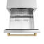 ZLINE Autograph Edition 24 In. Touchstone Refrigerator Drawer in Black Matte and Gold-676164370
