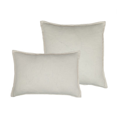 Lombard 2 Piece Reversible Linen Pillow Set