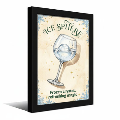 Sphère glacée, nourriture et boissons