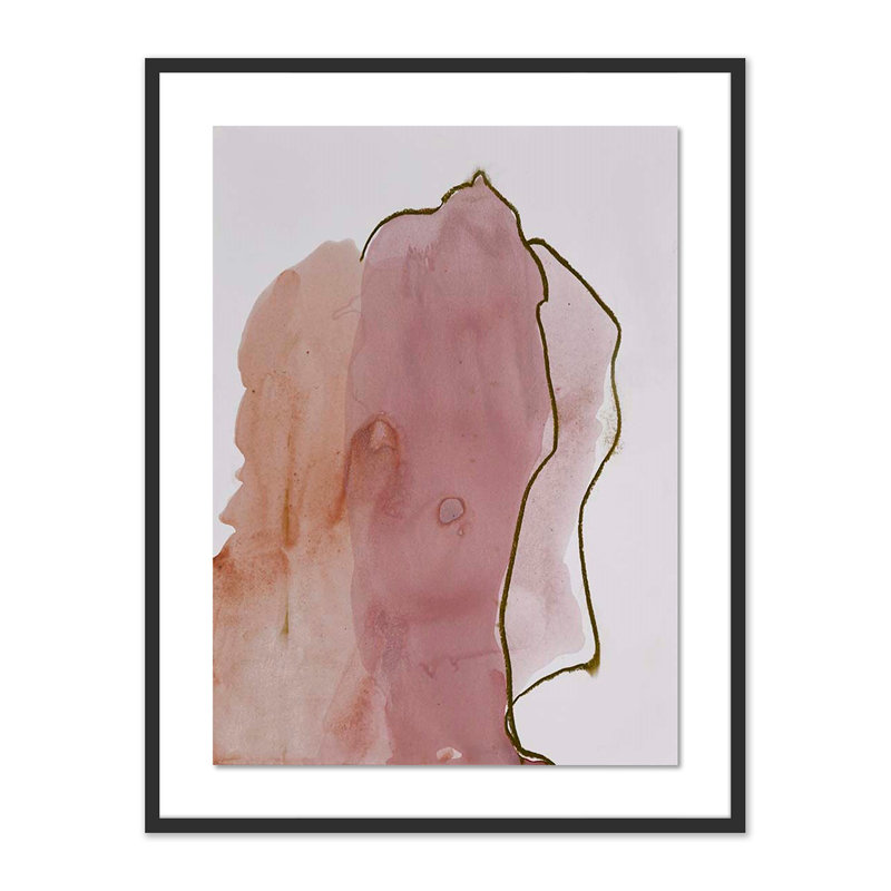 Abstract Desert II Painting by Kim Whiteside, Black, 40" H x 31" W x 2.5" D