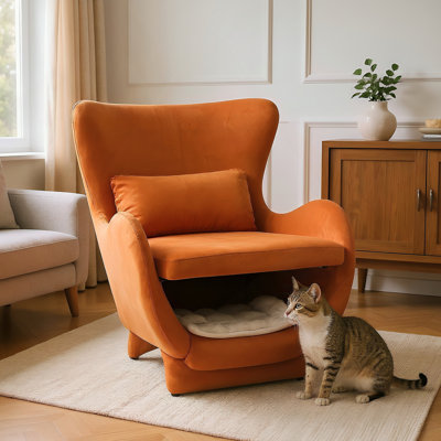 Méridienne en velours moderne 2 en 1 pour animaux de compagnie Furniture