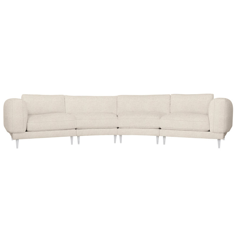 Harper Sectional, Cream Chenille 1345-002
