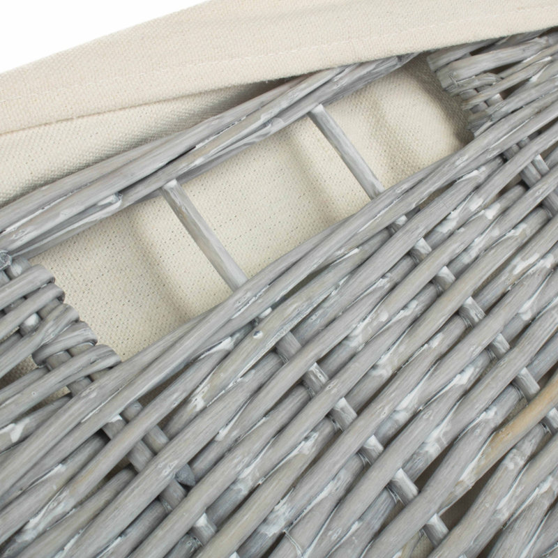 Wicker Laundry Hamper, 61cm H x 46cm W x 46cm D